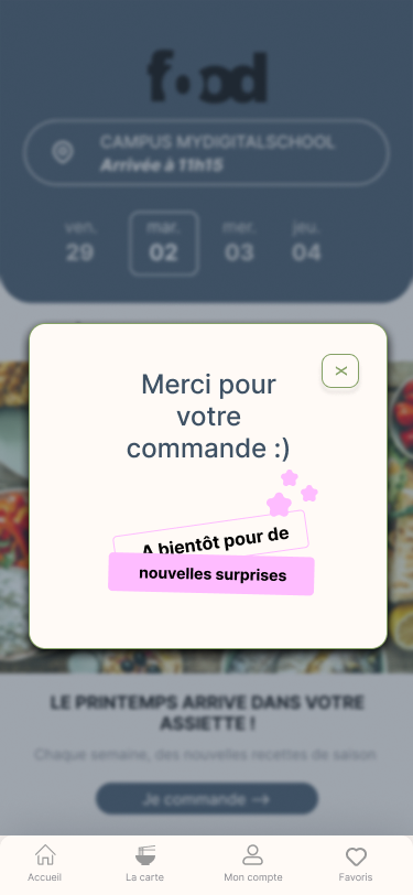 Commande validée