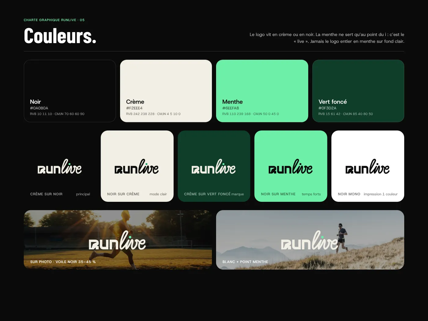 Charte, couleurs